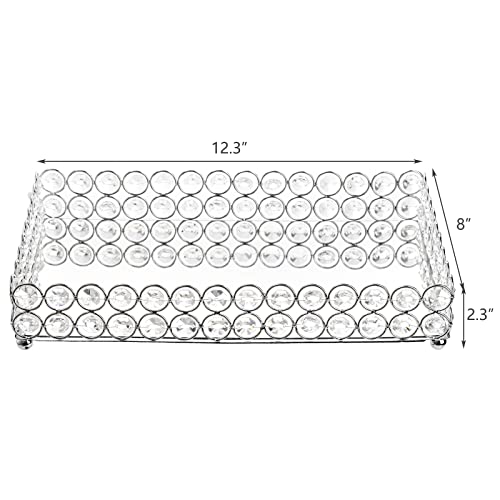 Crystal-Cosmetic-Mirrored-Makeup-Tray-123-x-8-Large-Jewelry-Organizer-Ornate-Decorative-Vanity-Tray-for-Dresser-Countertop-Wedding-Home-Bathroom