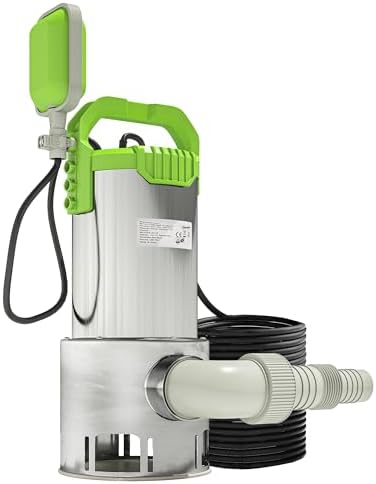 Outsunny Dirty Water Pump 1100W Submersible Sewage Pump with Capa...