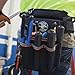 Klein Tools 5241 Tool Pouch, Tradesman Pro Tool Pouch With Electrical Tape Thong and Heavy Duty Reinforced Bottoms, 6-Pocket