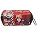 Produktbild Naruto Federmäppchen Persönlichkeit Federmäppchen Schreibwaren Aufbewahrungstasche Tasche Gurt Reißverschluss Für Mädchen Jungen (Color : Black01, Size : 21 X 7 X 10.5cm)
