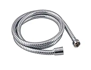 ESTYLO BATH BRAND Stainless Steel Flexible INDIAN MADE Shower Tube, Health Faucet Tube/Hand Shower Tube 1 Mtr. With Brass Fittings And Flexible Hose Full Chrome (Cat No : 4675)