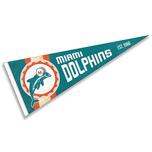 Drapeau rétro Miami Dolphins pour votre salon ou man cave