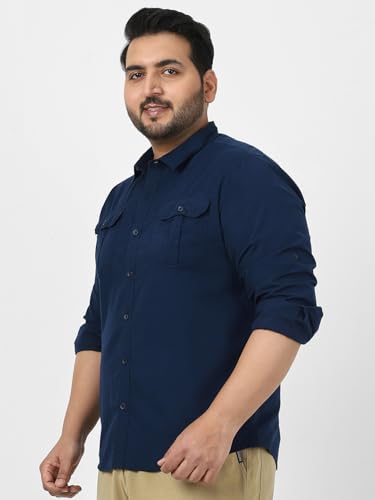 Image of Urbano Plus Men's Cotton Full Sleeve Regular Fit Casual Solid Shirt
