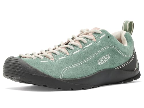 Image of KEEN Women's Jasper Low Height Climbing Approach Style Sneakers, Lily Pad /Cameo Rose, 10.5