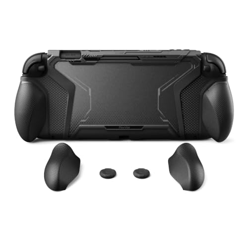 playvital for Switch 2 Beyond-Grip Protective Case, Interchangeable FPS/Omni Ergonomic Grips + Military-Grade Drop Dockable Cover + 2 Joystick Caps for Nintendo Switch 2 (Black)