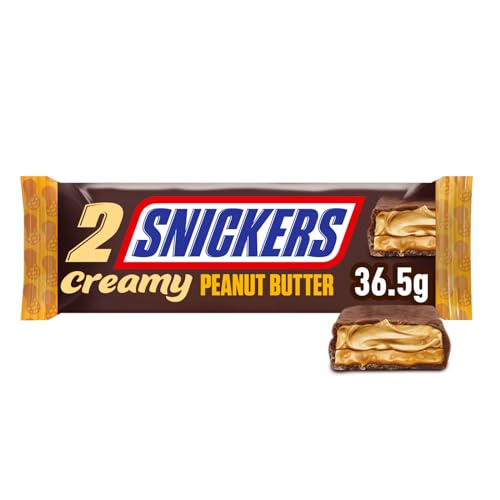 Snickers Creamy Peanut Butter, Schokolade Großpackung, Milchschokolade, Doppelriegel, 24 x 36,5g 3