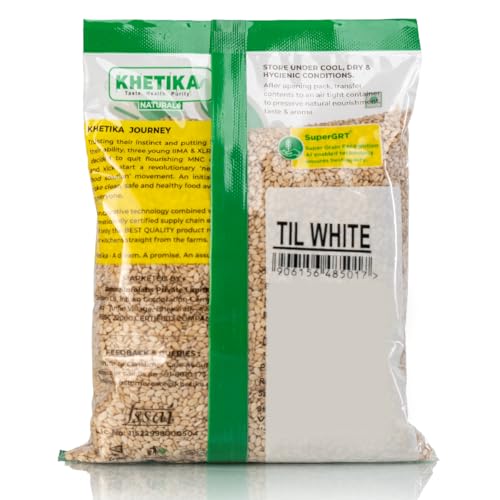 Image of Khetika Natruale White Til 100g Whole Sesame Seeds