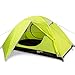 Bessport Camping Tent 2-Person Lightweight Backpacking Tent Waterproof Two Doors Easy Setup Tent for Outdoor, Hiking Mountaineering Travel (Green) 