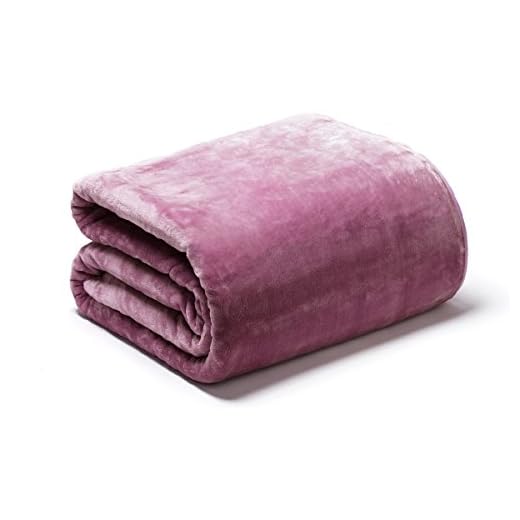 Sancarlos OSLO - Manta Lisa de Terciopelo Suave, Color Morado, Cama de 150, 240x240 cm