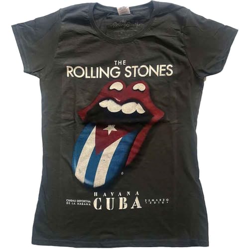 T-shirt The Rolling Stones ajusté gris charcoal coupe skinny