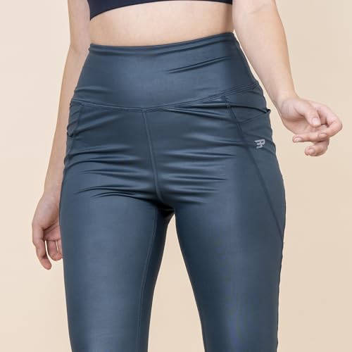 Image of 3rd Planet Women's High Waist Activewear Leggings | 4-Way Stretch, Sweat-Wicking, Non-See-Through Gym & Yoga Tights with Side Pockets | Comfortable Slim Fit Pants for Workout, Running & Fitness