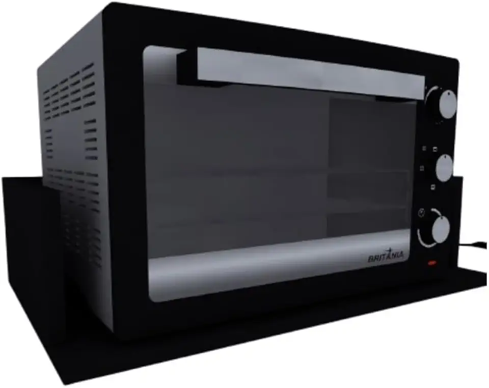 Suporte de Micro-ondas de MDF Preto 56x15x45