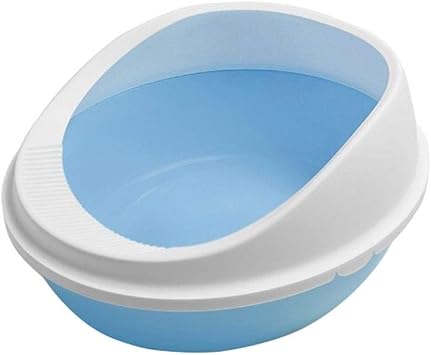 Semi-Closed Cat Litter Box Creative Large Space Cat Litter Box Cat Pet Toilet Supplies Pet Toilet Color Pink Blue