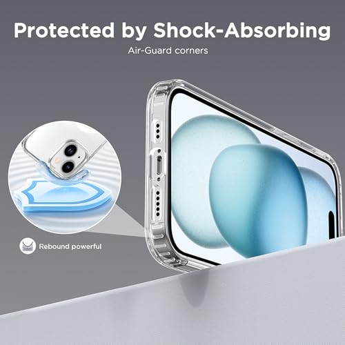 Image of CACOE Magnetic Case for iPhone 15 6.1 inch, Clear