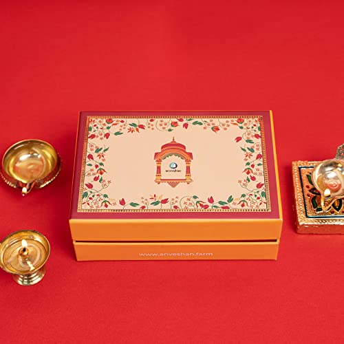 Image of Anveshan Sweets Mithai Gift Box Pack of 2 - Dry Fruit Paak Mithai Sweets with Honey | Healthy Sweets and Snacks