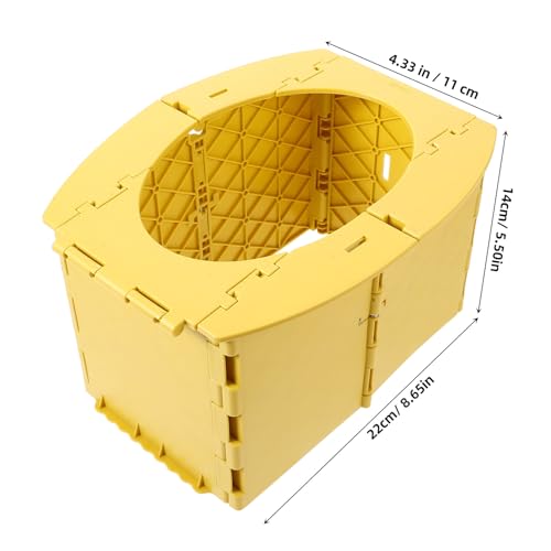 JUMPLAWN 携帯用折りたたみ 用トイレ 軽量コンパクト設計 簡単収納旅行やキャンプに 車載対応ポータブル便器
