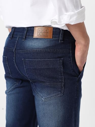 Image of Urbano Fashion Men's Regular Fit Washed Jeans Stretchable