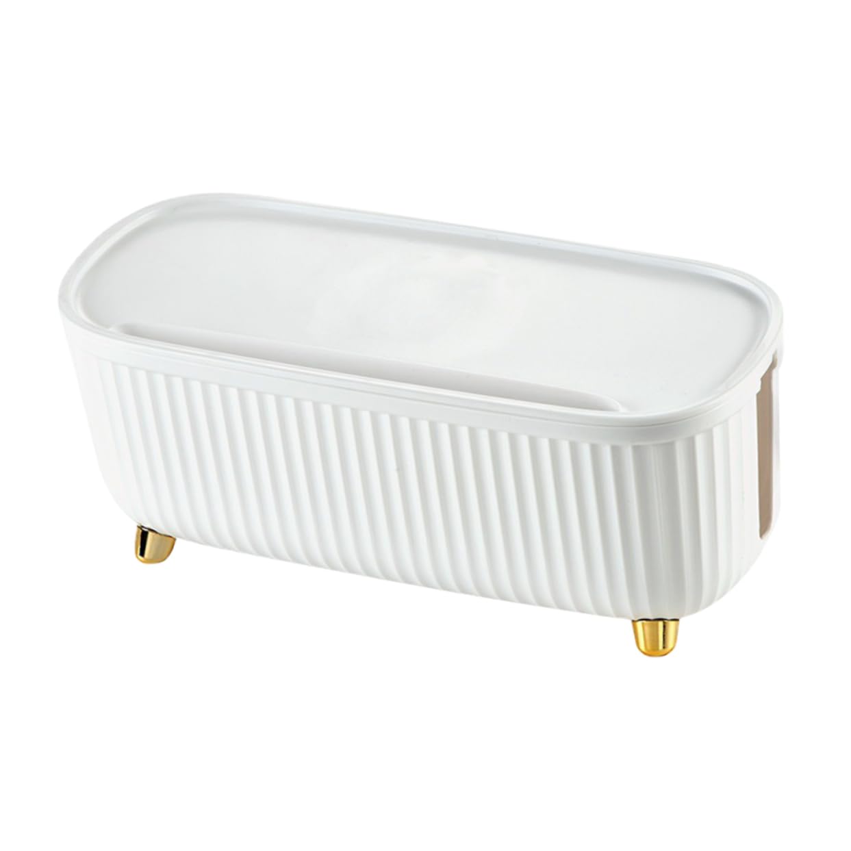 Caja Organizadora de Cables y Enchufes Abs Blanco para Oficina