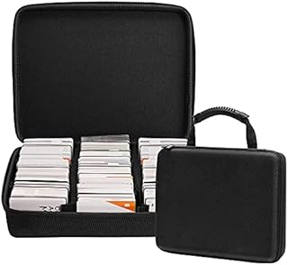 Cpano Extra Large Cards Case, Can Store 2400 Cards.Compatible with PM TCG Cards/C. A. H./YuGiOh/Magic The Gathering Trading Card Game and All Other Card Games(Black)