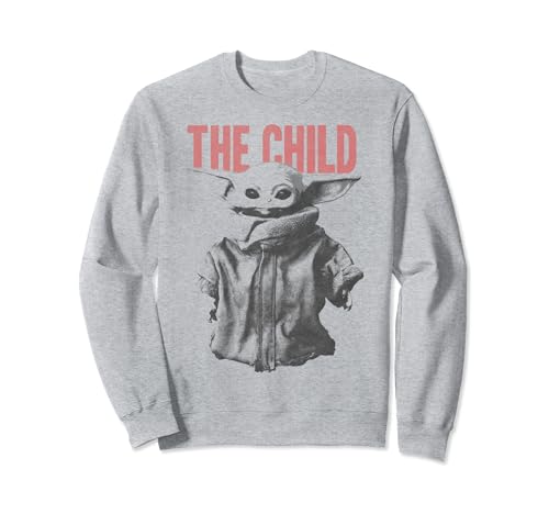 Sweatshirt Star Wars imprimé portrait délavé effet vintage The Child