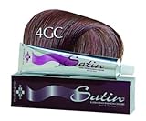 Satin Ultra Vivid Fashion Colors, 4GC Golden Copper Chestnut Hair Dye, 3 oz., Gold Copper Series Permanent Hair Dye, Made with Soy Protein and Aloe Vera, Vegan & Cruelty Free
