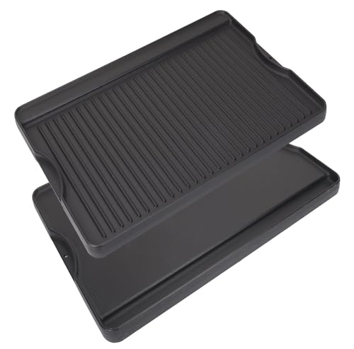 BBQ Griddle Insert for Camp Chef Reversible Griddle, Pre-Seasoned Griddle Plate for Camp Chef...