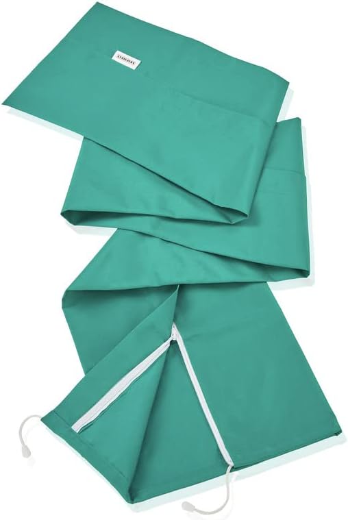 Leifheit Schutzhülle für Wäscheschirme mit Reißverschluss, wetterfest, Abdeckung aus hochwertigem Material, auch zum Schutz von Skiern und Sonnenschirmen geeignet, Schutzhuelle, Hülle 30 x 200cm, grün