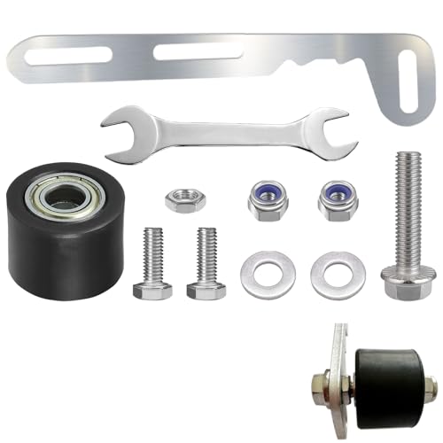 Mini Bike Chain Tensioner Kit Compatible with Engine Model 79cc, 212cc, 224cc, 196cc, GX160 & GX200, and CT 100 U, CT200U, CT200U-EX, BT200X and DB 30, Aluminum Sheet, DIY Any Color (8.3 Inch)