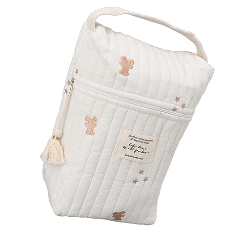 Diaper Bag Tote, Travel Diaper Tote, Multifunction Baby Bag for Bottle Wipes Pacifier (Little Bear)