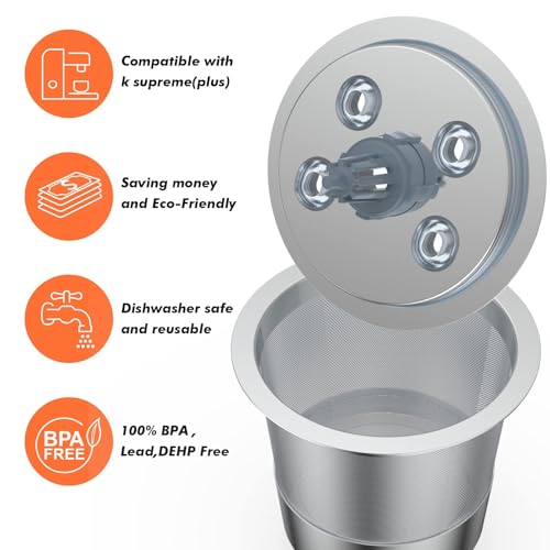 Noalto Reusable K Cup For Ke K Supreme Machine- Permanent Ke Coffee Filter Refillable K Cups For Ke K Supreme Plus Coffee Makers thumb #1