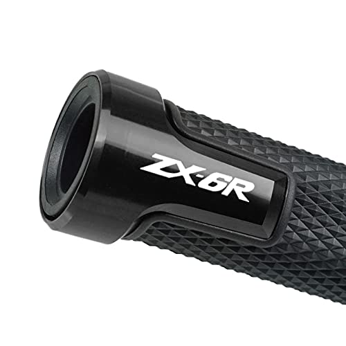 7/8'' 22Mm Motorcycle Cnc Aluminum Powersports Handlebar Grips With Grip Ends Fit For Zx-6R Zx6R 636 Abs Black #TOP2