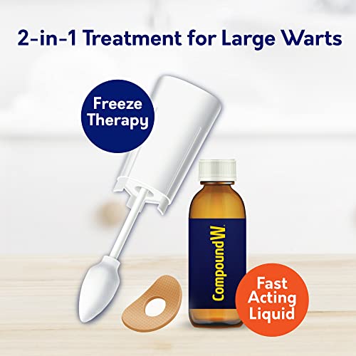 image for Compound W Dual Power for Large Warts, Freeze Off & Liquid Wart Remove