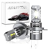 Asasytal H4 LED Bulbs 6500K Cool White 9003 High Low Beam Fog Lights, 2 Pcs