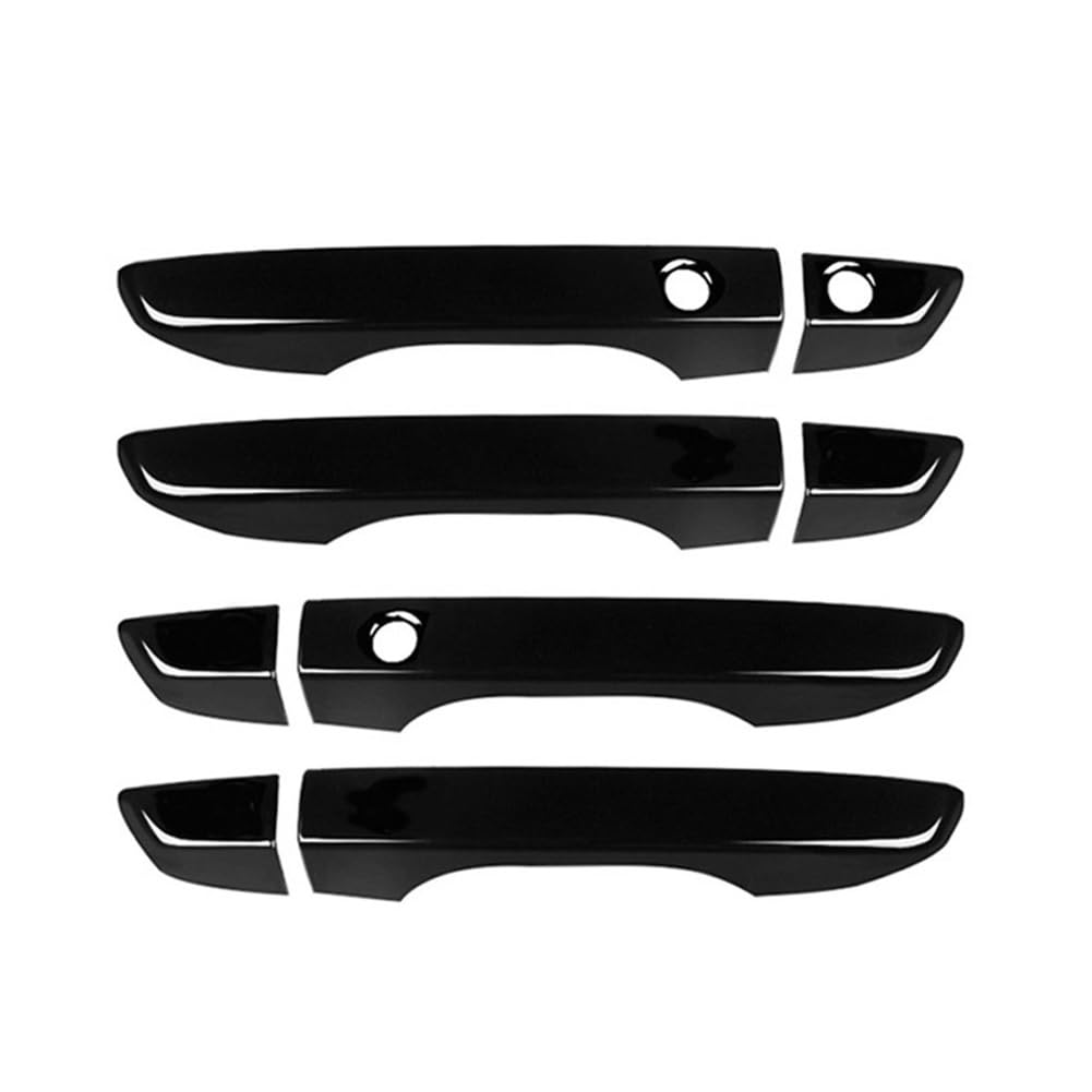 Ymyyqw Black Car Outer Door Handle 4Pcs Car Door Handle Covers With Keyless Entry Exterior Handles For Civic 10Th 2016 2017 2018 2019
