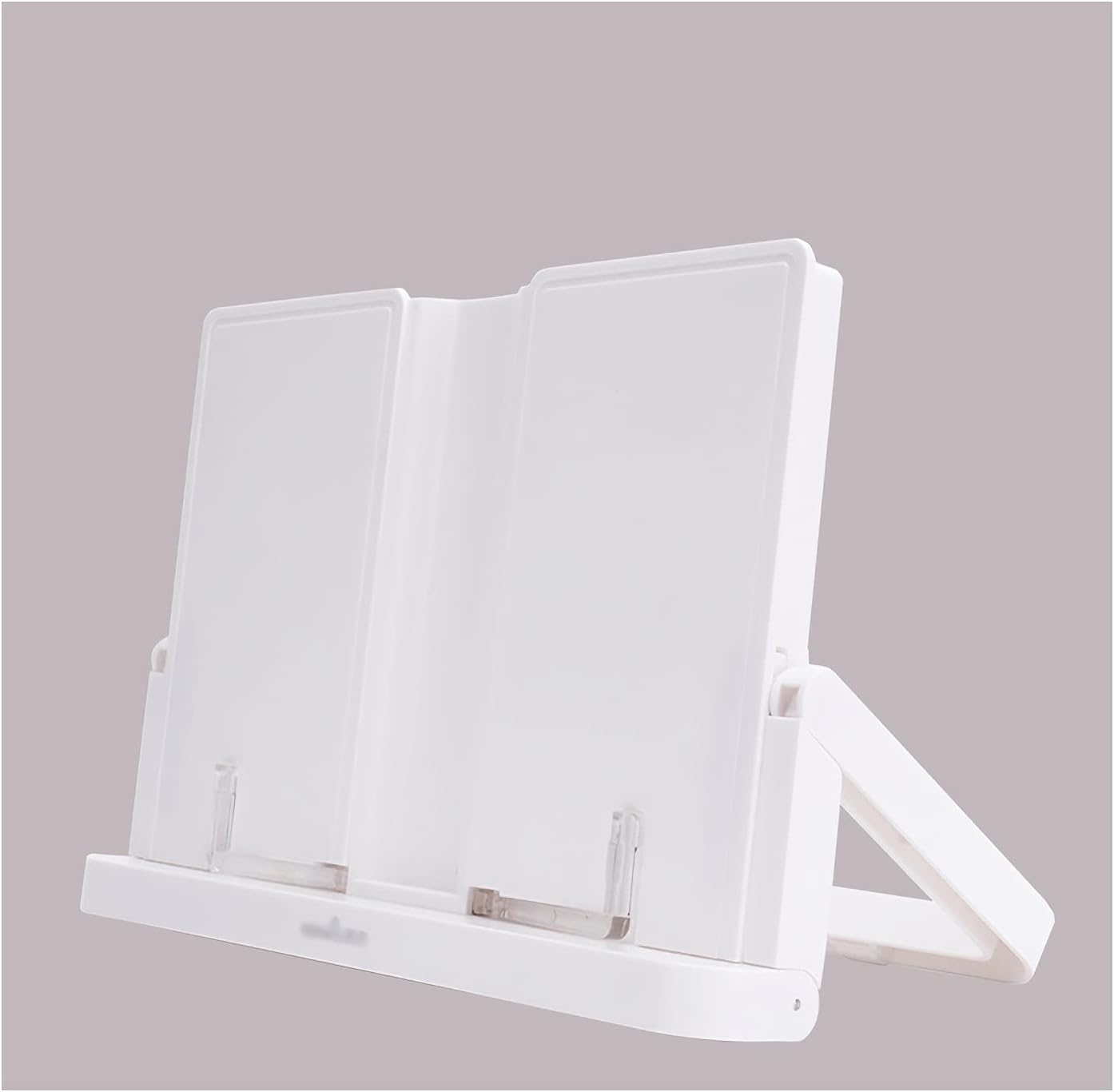 Book Stand Book Stand Reading Rest Book Holder Adjustable Document Holder Portable Cookbook Recipe Textbook Tablet Phone Holder 11 x 9 inch Bookshelf (Color : Pink) (Blanc)