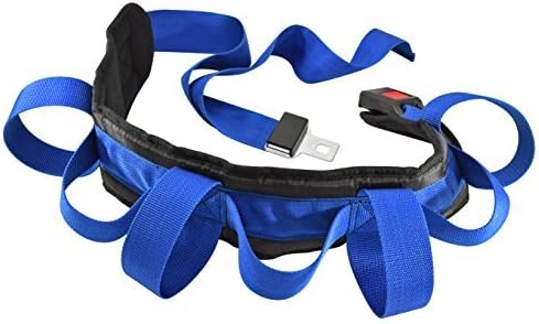 Secure STWB-70A Padded Gait Belt for Seniors with Handles and Push Button Buckle - 70 Inch Transfer Belt for Lifting Seniors - Elderly Safety Walking Medical Gate Standing Assist Aid Physical Therapy