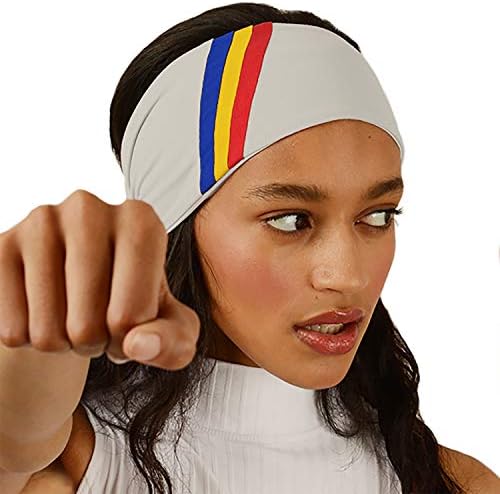 BLOM Spectra Stripe Headband. for Women and Men. Wear Running, for Yoga, Fashion, Athletics or Sport.