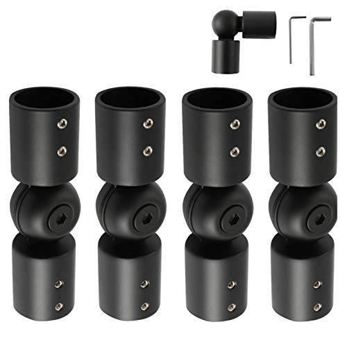 Anndason Heavy Duty Hinged Elbow Connector Curtain Rod