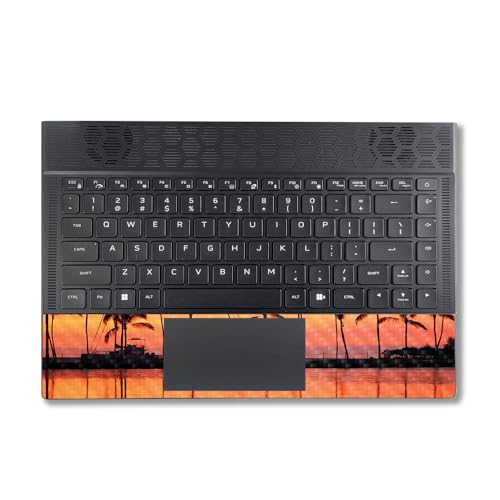 Image of MightySkins Carbon Fiber Skin Compatible With Alienware X14 R2 (2023) Full Wrap Kit - Line Of Palms | Protective, Durable Textured Carbon Fiber Finish | Easy To Apply & Change Styles | Made in the USA