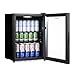 Subcold Cave60 LED Glass Door Beer Fridge for Wine & Drinks | Mini Chiller | 54 Cans (Black)