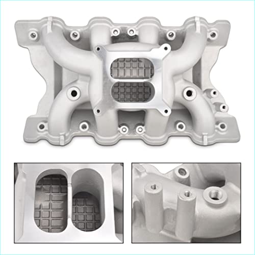 Fgjqefg Intake Manifold Aluminum Dual Plane Compatible With Ford 351C 1970-1986 #TOP1