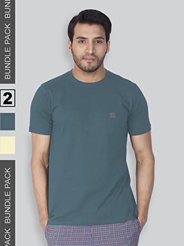 Image of Lux Nitro Pack of 2 Men's Round Neck Tshirt