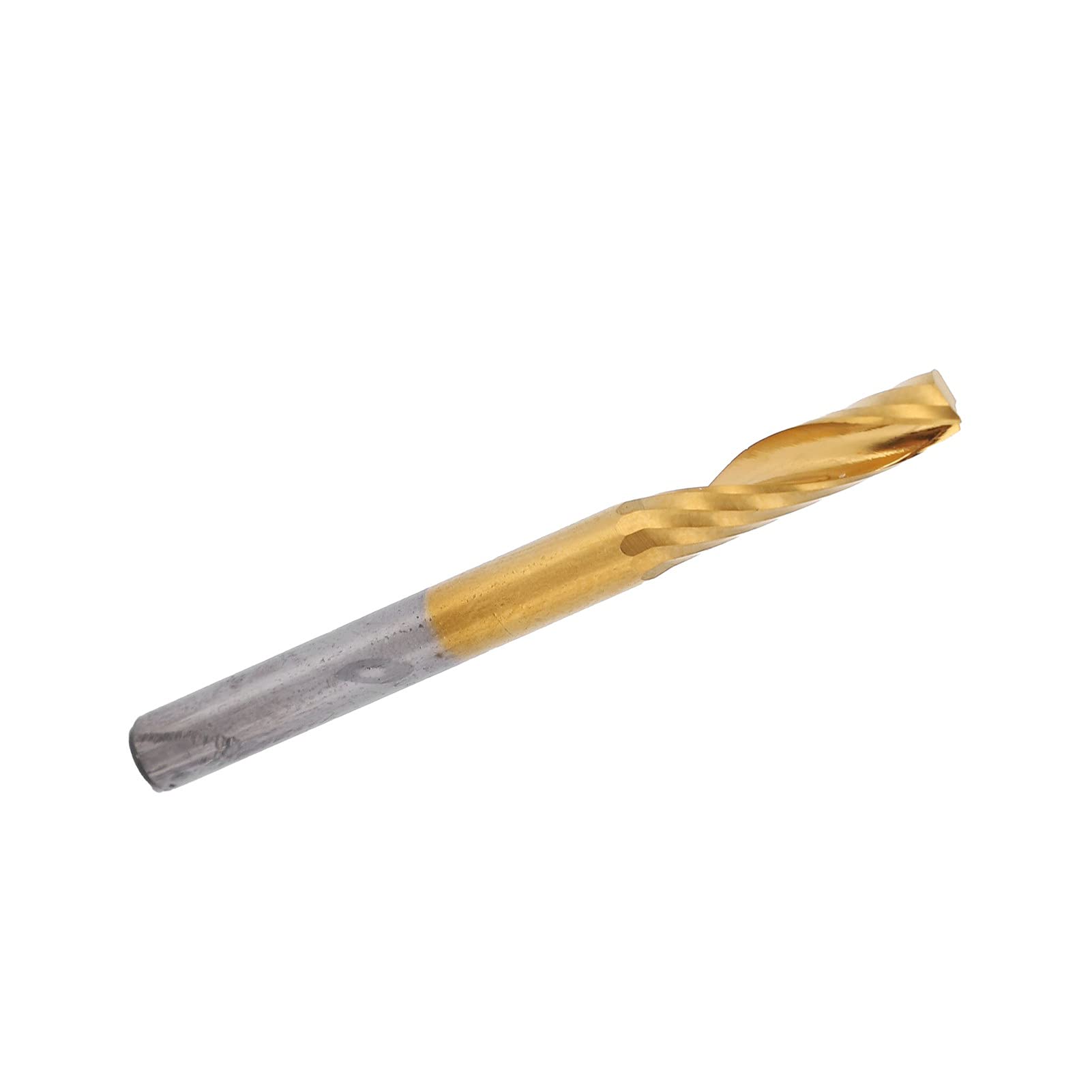 Set di 5 Punte per Fresa CNC a Spirale, in Acciaio Ad Alta velocità Placcato in Titanio, 4 X 17 X 45 Mm, per Taglio di Alluminio, Ottone, Rame, da Parte di Utenti e Officine CNC