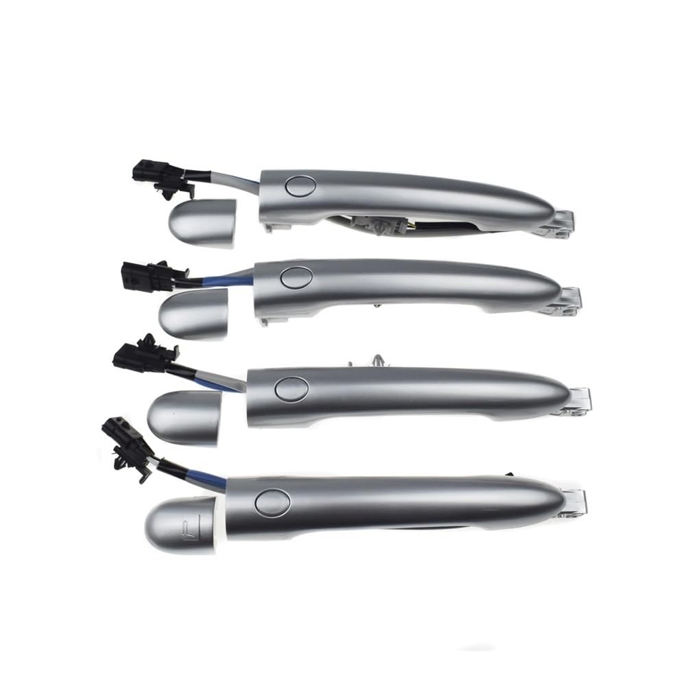 Poignée porte extérieure cassée Koleos 1 changer kit argenté complet 4 pièces