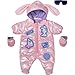 BABY born Deluxe Skianzug mit Hasenohren, mit Sonnenbrille und Handschuhen für 43 cm große Puppen, 834190 Zapf Creation, Schwarz Baby,Schwarz günstig Kaufen-BABY born Deluxe Skianzug mit Hasenohren, mit Sonnenbrille und Handschuhen für 43 cm große Puppen, 834190 Zapf Creation, Schwarz