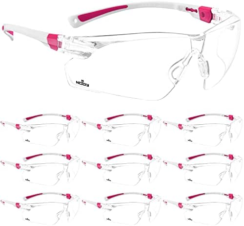 NoCry Protective Blue Light Glasses with Yellow, Anti Fog, Anti Scratch Wraparound Lenses and Adjustable Nose Pad; Lightweight; ANSI Z87.1 Certified