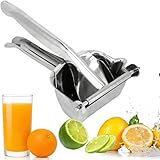 POIGNÉE CONFORTABLE: Le presse-fruits est équipé d'une poignée humanisée, ergonomique, confortable à tenir, efficace et peu laborieuse, et qui peut être pressée légèrement.