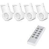 funksteckdosen 433 mhz SELBSTLERNFUNKTION: Ermöglicht es Ihnen, jede Steckdose einzeln oder alle gleichzeitig zu steuern, wodurch die Effizienz der Steuerung Ihrer Haushaltsgeräte erhöht wird