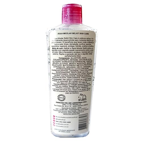 Água Micelar 250ml Belkit | Kit 2 Frascos