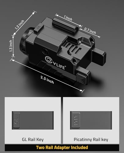 CVLIFE 800 Lumen Pistol Light Rechargeable with New-Generation Sliding Rail - image 7